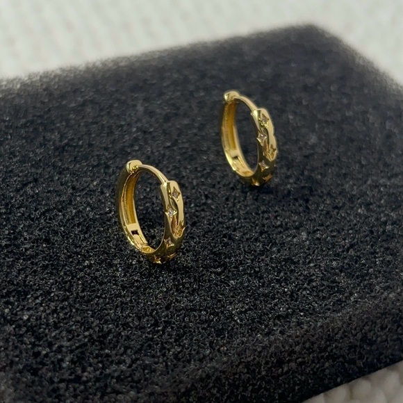 Other - Star Small Hoop Earrings for Women Men Streetwear Unisex Earrings